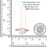 Art Deco Wedding Bridal Engagement Ring Round Simulated Cubic Zirconia 925 Sterling Silver