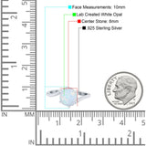 Art Deco Wedding Bridal Engagement Ring Round Simulated Cubic Zirconia 925 Sterling Silver