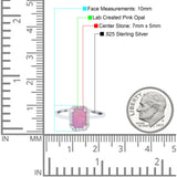 Halo Radiant Cut Wedding Engagement Ring Round Simulated Cubic Zirconia 925 Sterling Silver