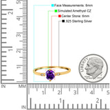Three Stone Art Deco Engagement Ring Round Simulated Cubic Zirconia 925 Sterling Silver