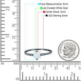 Three Stone Art Deco Engagement Ring Round Simulated Cubic Zirconia 925 Sterling Silver
