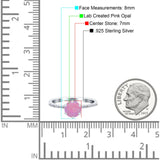 Art Deco Wedding Engagement Bridal Ring Round Simulated Cubic Zirconia 925 Sterling Silver