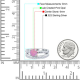 Art Deco Two Piece Wedding Bridal Ring Band Round Simulated Cubic Zirconia 925 Sterling Silver