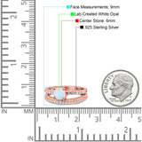 Art Deco Two Piece Wedding Bridal Ring Band Round Simulated Cubic Zirconia 925 Sterling Silver