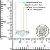 Teardrop Dainty Art Deco Pear Wedding Engagement Bridal Ring Round Simulated Cubic Zirconia 925 Sterling Silver