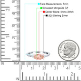 Art Deco Wedding Ring Marquise Simulated Cubic Zirconia 925 Sterling Silver