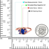 Oval Art Deco Wedding Ring Simulated Amethyst Cubic Zirconia 925 Sterling Silver