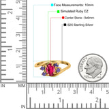 Oval Art Deco Wedding Ring Simulated Amethyst Cubic Zirconia 925 Sterling Silver