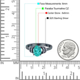 Oval Art Deco Wedding Bridal Ring Simulated Cubic Zirconia 925 Sterling Silver