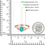Art Deco Oval Wedding Engagement Bridal Ring Simulated Cubic Zirconia 925 Sterling Silver