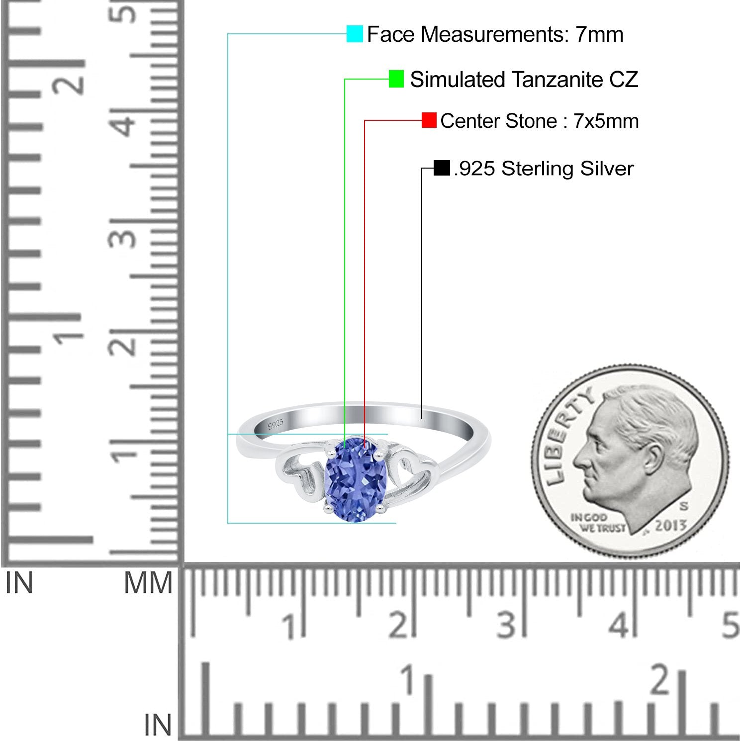 Art Deco Oval Wedding Engagement Bridal Ring Simulated Cubic Zirconia 925 Sterling Silver