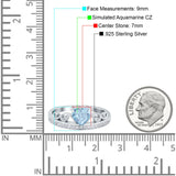 Heart Crown Ring Engagement Bridal Ring Round Simulated Cubic Zirconia 925 Sterling Silver