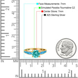 Solitaire Accent Engagement Ring Created White Opal Round Simulated Cubic Zirconia 925 Sterling Silver