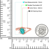 Swirl Oval Wedding Engagement Bridal Ring Simulated Cubic Zirconia 925 Sterling Silver