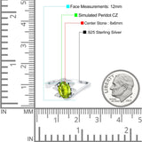 Swirl Oval Wedding Engagement Bridal Ring Simulated Cubic Zirconia 925 Sterling Silver