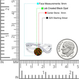 Art Deco Wedding Engagement Crisscross Bridal Ring Round Simulated Cubic Zirconia 925 Sterling Silver