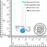 Art Deco Wedding Engagement Crisscross Bridal Ring Round Simulated Cubic Zirconia 925 Sterling Silver