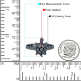 Turtle Oxidized Band Solid 925 Sterling Silver (14mm)