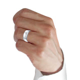 Sterling Silver Wedding Band Ring Round 925 Sterling Silver (10MM)