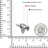 Snake Ring Oxidized Band Solid 925 Sterling Silver Thumb Ring (9mm)