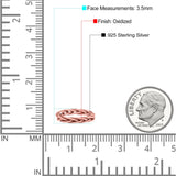 Celtic Weave Wire Rope Style Ring Oxidized Band Solid 925 Sterling Silver Thumb Ring (3.5mm)