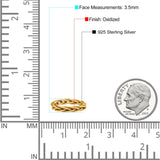 Celtic Weave Wire Rope Style Ring Oxidized Band Solid 925 Sterling Silver Thumb Ring (3.5mm)