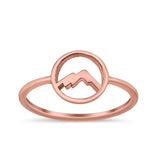 Mountain Fashion Petite Dainty Plain Ring Solid 925 Sterling Silver