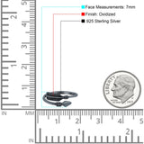 Arrow Oxidized Band Solid 925 Sterling Silver (7mm)