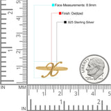 Initial X Alphabet Letter Name Monogram Fashion Band Thumb Ring (8.9mm)