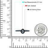 Delightful Stunning Twisted Rope Style Freshwater Pearl Fascinating Oxidized Statement Band Solid 925 Sterling Silver Thumb Ring (6.7mm)