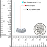 Antique Style Eternity Beautiful Artisan Designer Trending Oxidized Band Solid 925 Sterling Silver Thumb Ring (6.5mm)