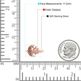 Celestial Moon And Sun Filigree Crescent Affectionate Fashion Oxidized Ring Band Thumb Ring (11.2mm)