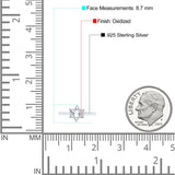 Classic Petite Open Star Of David Inspired Thumb Ring Band (8.7mm)