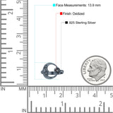 Celestial Moon Phase Magic Of The Moon Pendant Art Oxidized Ring Band Thumb Ring (13.9mm)