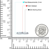 Curved Shape Half Eternity Dainty Oxidized Band Thumb Ring (2mm)