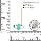 Solitaire Marquise Halo Wedding Engagement Ring Simulated Cubic Zirconia 925 Sterling Silver