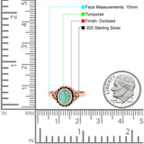 Filigree Petite Dainty Lab Opal Ring Solid Round Oxidized 925 Sterling Silver