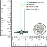 Star Petite Dainty Round Promise Ring Band Oxidized Braided 925 Sterling Silver (8mm)