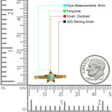 Star Petite Dainty Round Promise Ring Band Oxidized Braided 925 Sterling Silver (8mm)