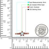 Star Petite Dainty Round Promise Ring Band Oxidized Braided 925 Sterling Silver (8mm)