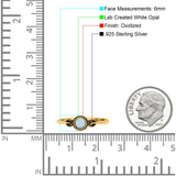 Promise Ring Band Oxidized Round Braided 925 Sterling Silver (6mm)