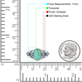Petite Dainty Butterfly Lab Opal Ring Solid Oval Oxidized 925 Sterling Silver