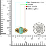 Petite Dainty Butterfly Lab Opal Ring Solid Oval Oxidized 925 Sterling Silver