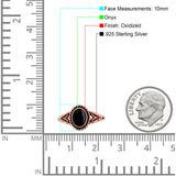 Filigree Petite Dainty Lab Opal Ring Solid Oval Oxidized 925 Sterling Silver