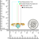 Heart Promise Ring Baguette Simulated Cubic Zirconia 925 Sterling Silver