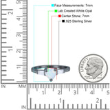 Heart Promise Ring Baguette Simulated Cubic Zirconia 925 Sterling Silver