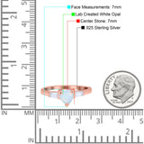 Heart Promise Ring Baguette Simulated Cubic Zirconia 925 Sterling Silver