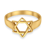 Jewish Star Ring Band 925 Sterling Silver Star of David Judaism