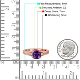 Cushion Cut Art Deco Engagement Ring Simulated Cubic Zirconia 925 Sterling Silver