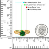 Cushion Cut Art Deco Engagement Ring Simulated Cubic Zirconia 925 Sterling Silver